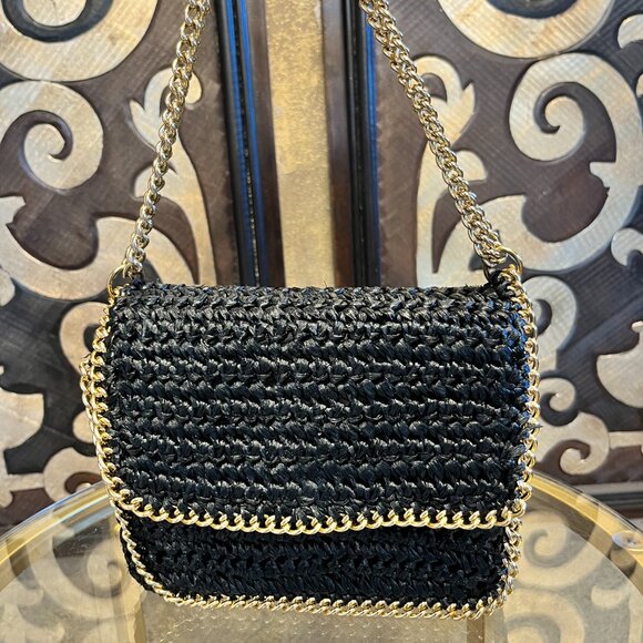Marcus Brothers of miami black woven chain handbag - Picture 3 of 11